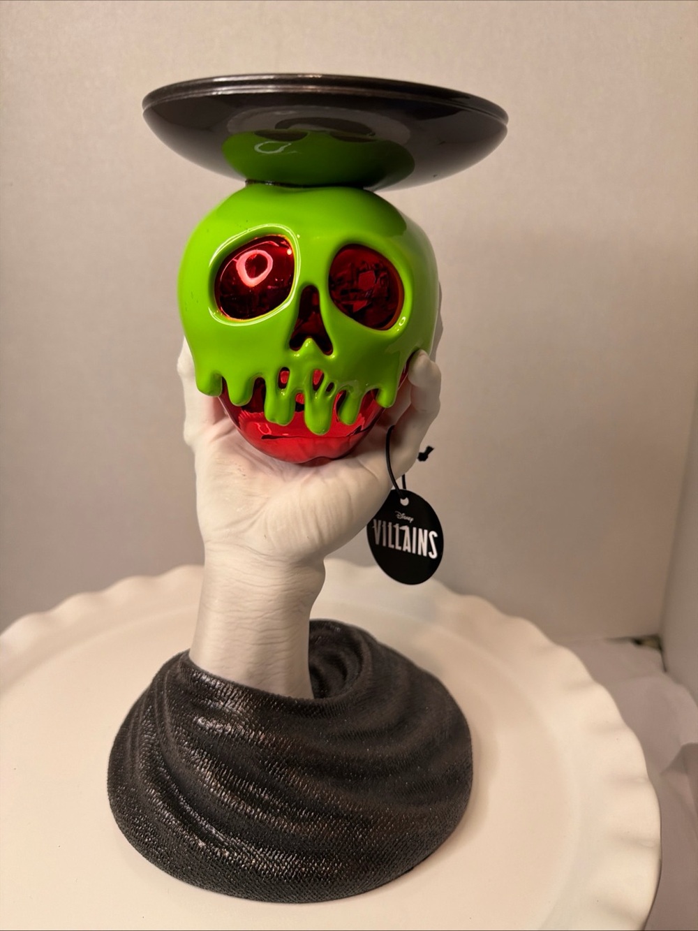 Bath & Body Works Green and Red Villains Skull Lantern Holder